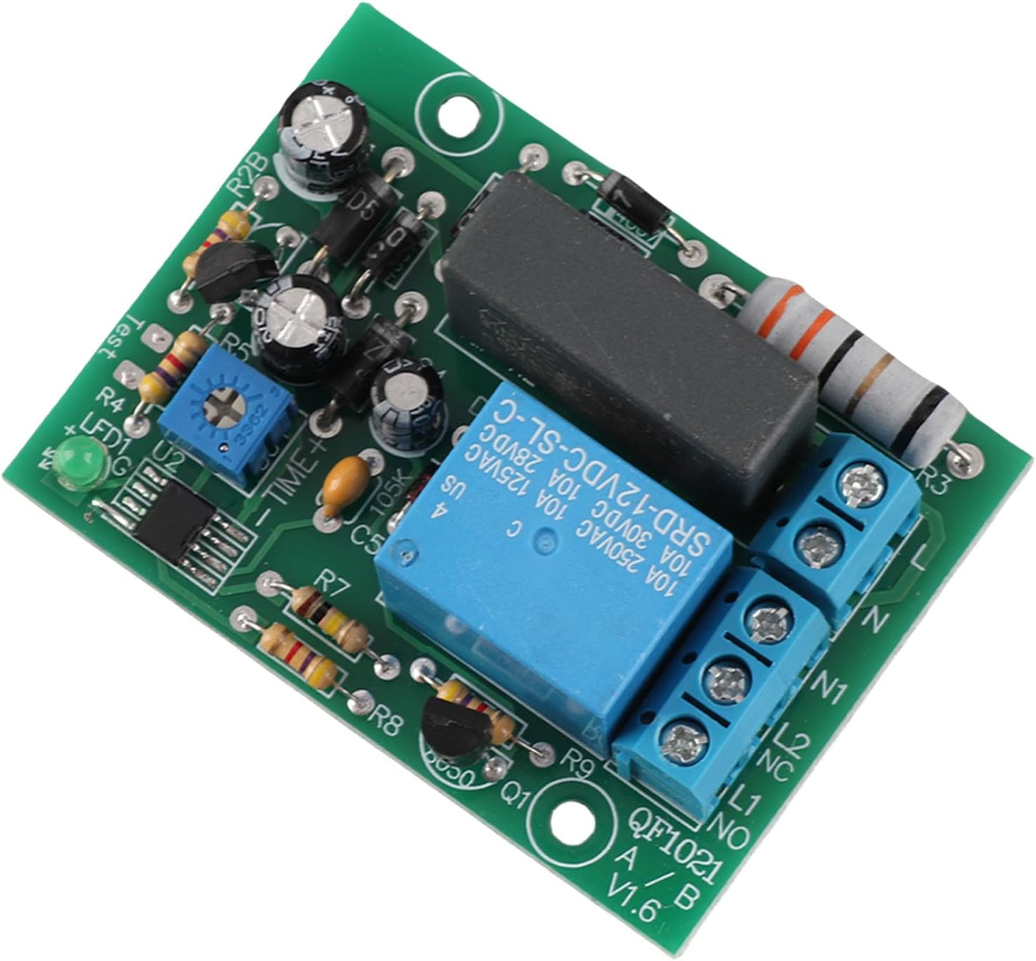 Timer Delay Switch Module Adjustable Timer Module with 0-10 Hours Delay AC220V Input Output for Household and Factory Equipment (0 to 10 minutes)