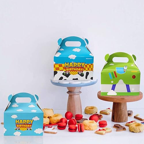 Miniatura 2 de Nabenkalu Cajas de fiesta de historias de dibujos animados, 15 piezas inspiradas en juguetes, bolsas de regalo para decoración de cumpleaños,