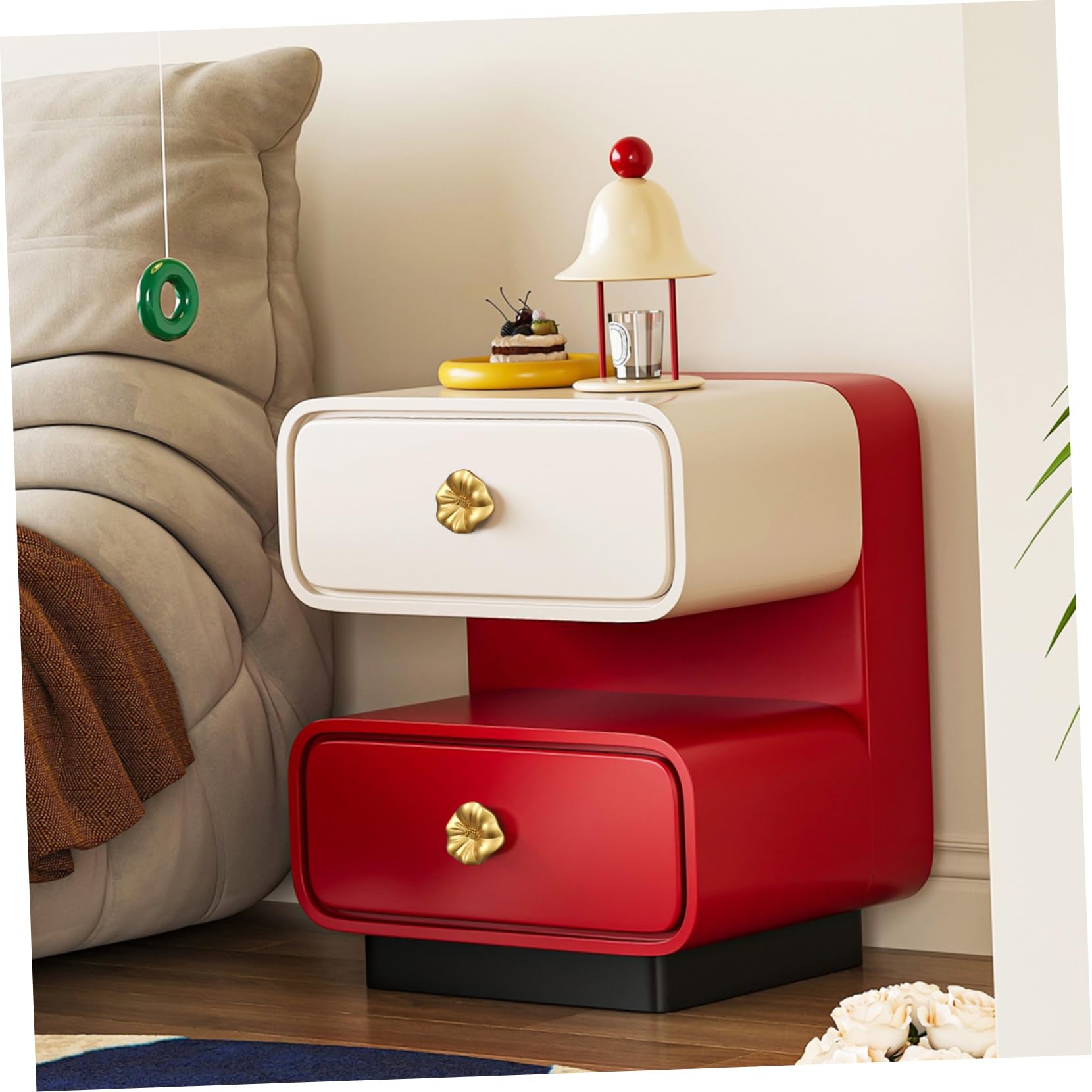 Schrankknöpfe Verschleißfest Blumenförmige 5 Stück aus Zinklegierung und Goldfarbene Möbelgriffe mit Elegantem Design Komfortabler Griff für Kommodenschubladen
