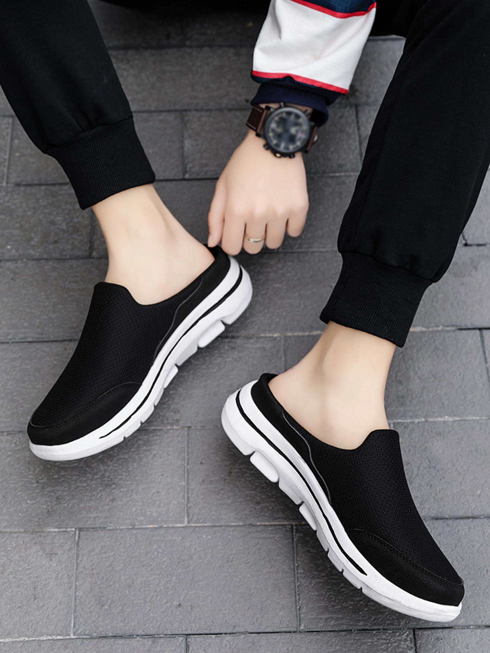 SMajong Zoccoli e Sabot Uomo Donna Comode Traspiranti Pantofole da Casa Leggero Antiscivolo Scarpe da Spiaggia Ciabatte all'aperto