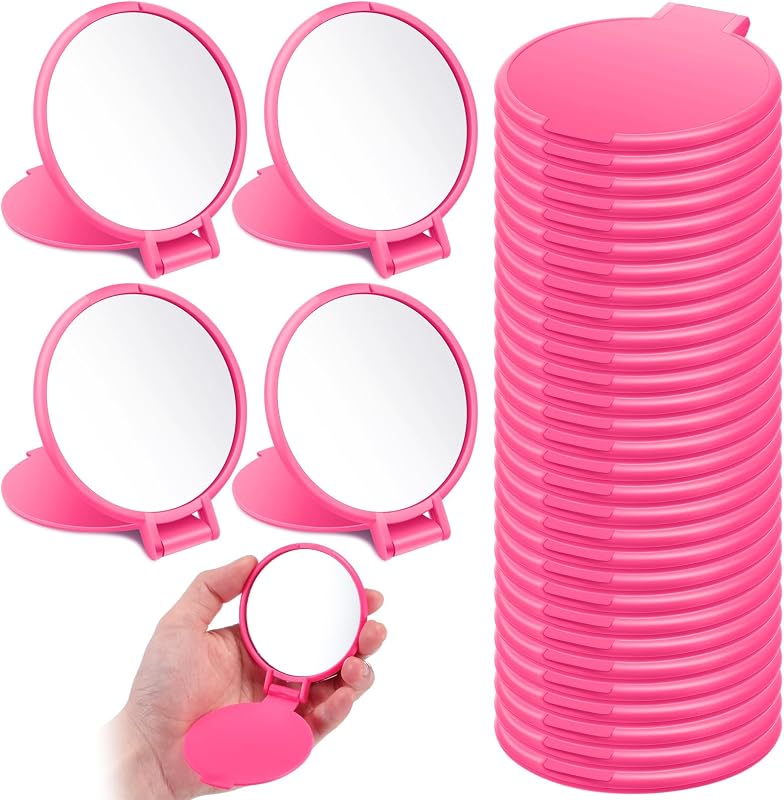 Espelhos compactos dobráveis Saysurey Rose Red, 24 unidades