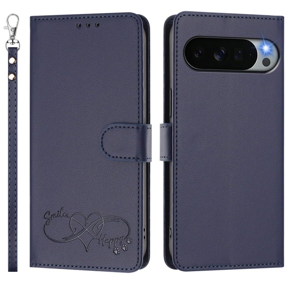 Étui de protection Google Pixel 7 bleu avec clapet de fermeture - 8