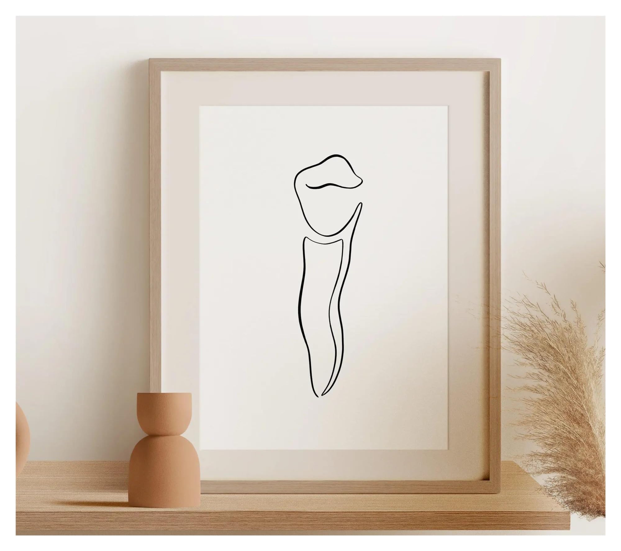 Affiche de dessins dentaires d'art abstrait E 30x42cm pour cabinet de dentiste