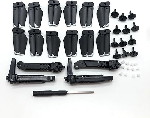 Accesorios S128 Mi-ni RC Drone Quadcopter Accesorios Brazo Motor Gear Hélice Hoja Motor Gear Set (Color  Champán)