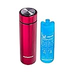 4ALLFAMILY Nomad Insulin Travel Case Cooler - 48H Non-Electric Insulin Cooler Travel Case TSA Approved with Lightweight Design - Air Traveling Friendly, Reusable Medium Red Thermo for Medications