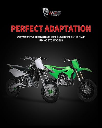 Miniatura 84 de MZS Estriberas de motocross anchas negras compatibles con KX250 KX450 KX250F KX450F KX250X KX450X CR125 CR250 CR250 CRF150R CRF250R CRF250 RALLY