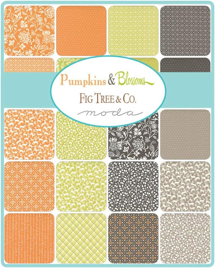 Moda Fabrics Pumpkins & Blossoms Fig Tree Quilts Jelly Roll Strips, Assorted Color, 20420JR