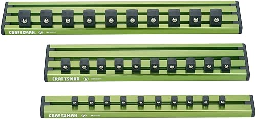 CRAFTSMAN V-SERIES Organizador de zócalos, magnético, verde, 3 piezas (CMMT92002V)