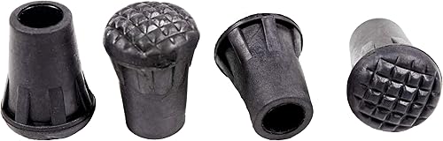Mons Peak IX Protectores de puntas de goma de repuesto para bastones de senderismo (4 unidades)