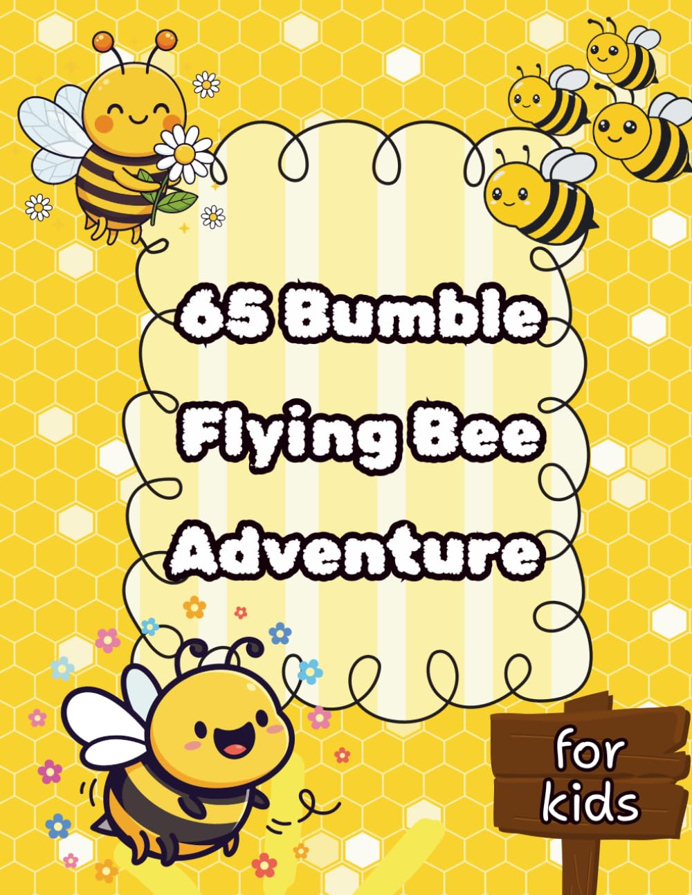 Bumble Flying Bee Adventure: Busy & Funny Flying Bee Coloring Book