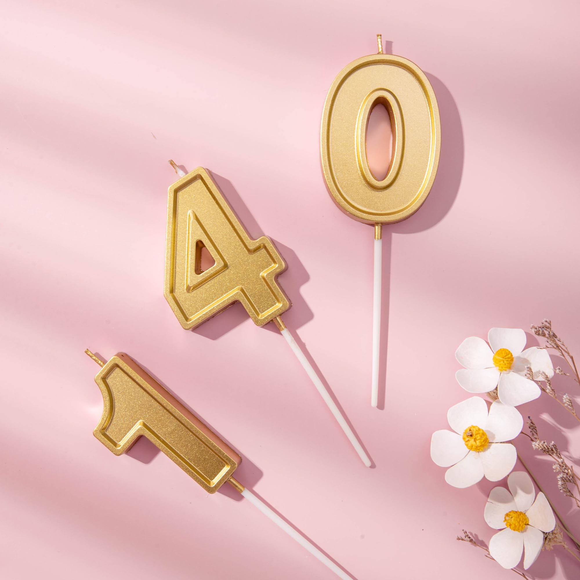 バースデーキャンドル Amazon.co.jp: CAKE CODE 2.76インチ ローマゴールド 1数字 バースデー