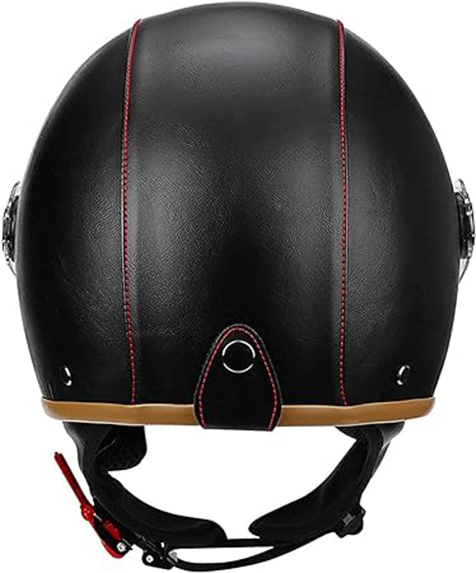 Casque De Moto Ouvert Vintage, Moto Électrique Rétro avec Visière De Casque, Casque De Motard Jet Vintage 3/4 avec Certificat ECE, Universel Homme Et Femme C,M=55-57CM