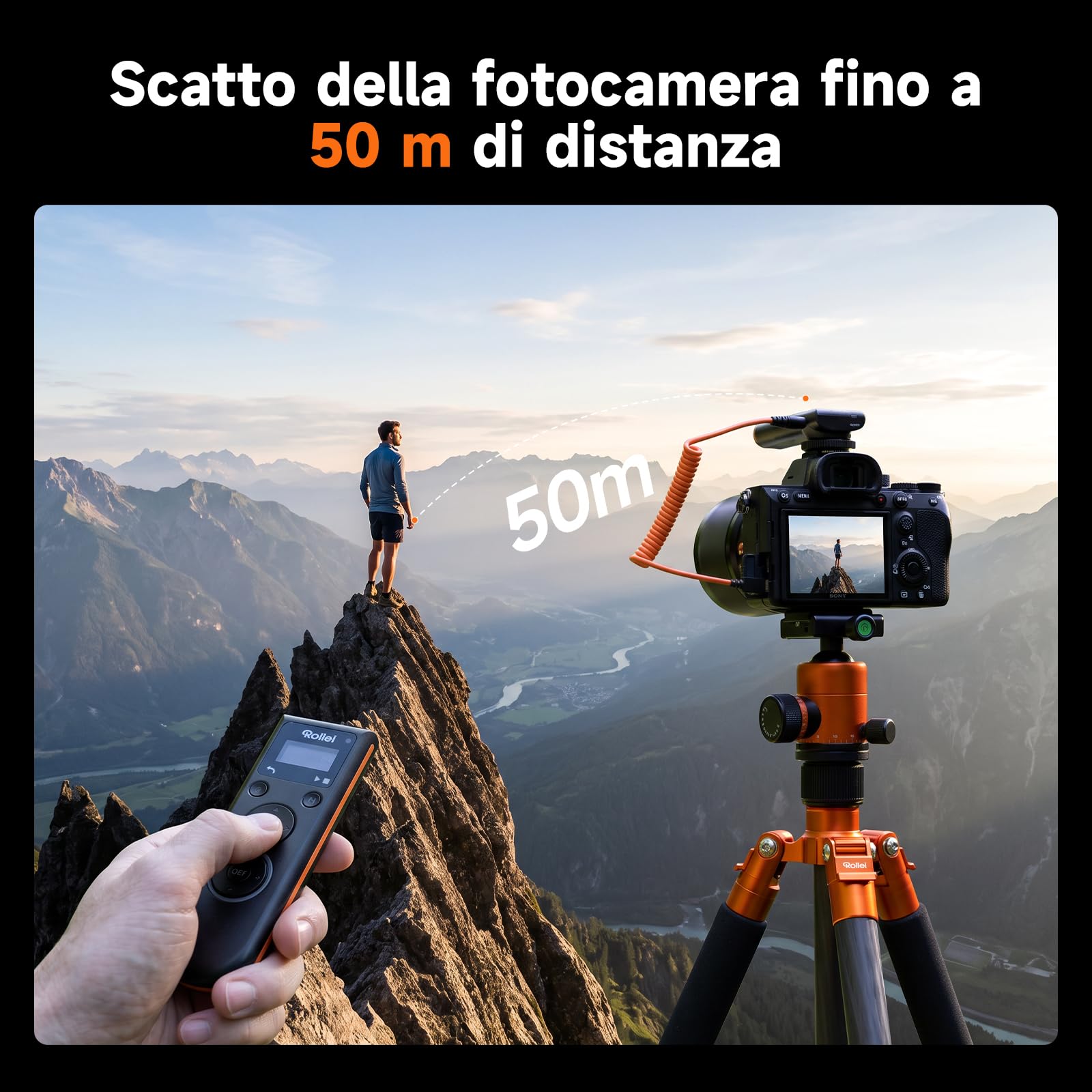 Rollei Telecomando Senza Fili Compatibile con Fotocamera Sony