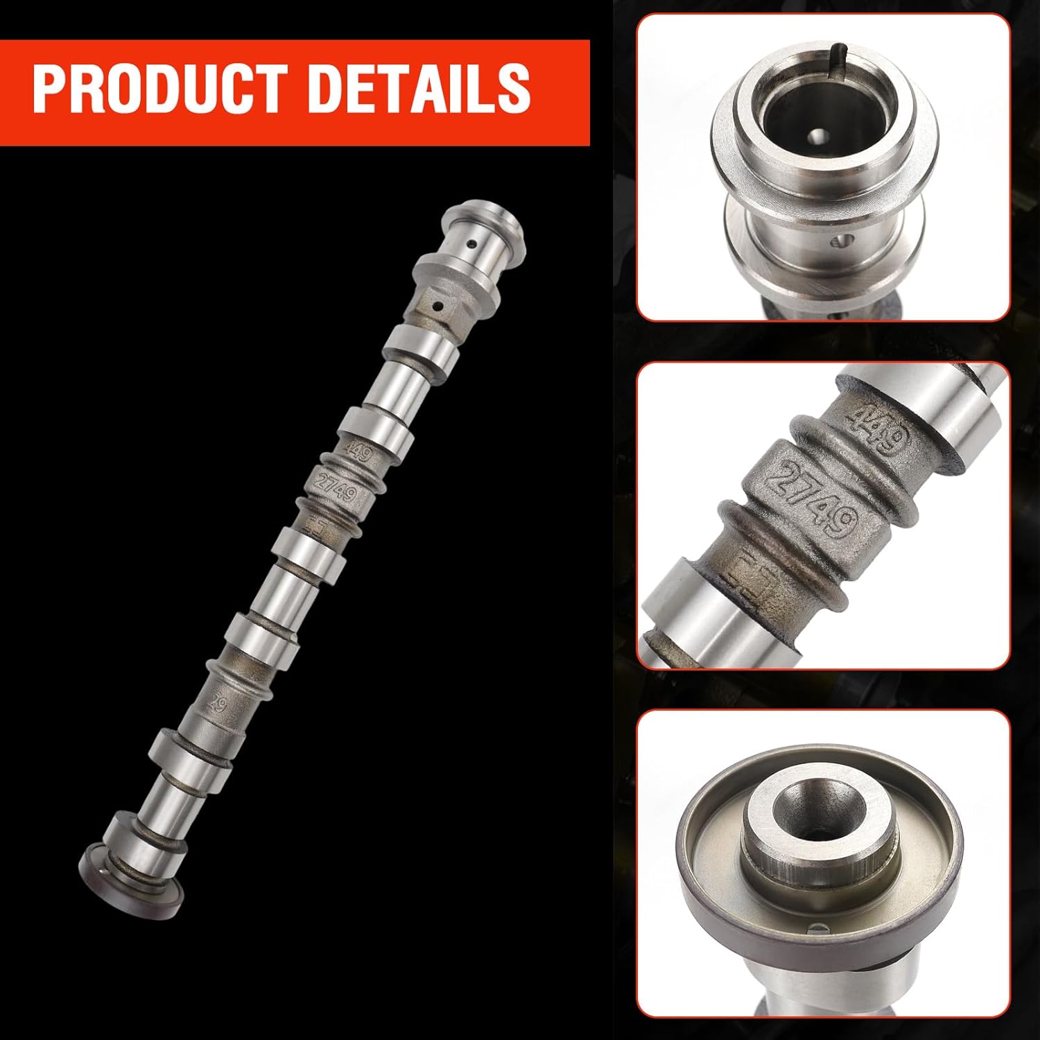Right Side Intake Camshaft Compatible With Dodge Avenger Journey Charger Jeep Grand Cherokee Wrangler Chrysler Ram 3.6L V6 Models 5184380AD 5184380AE 5184380AF 5184380AG 05184380AH