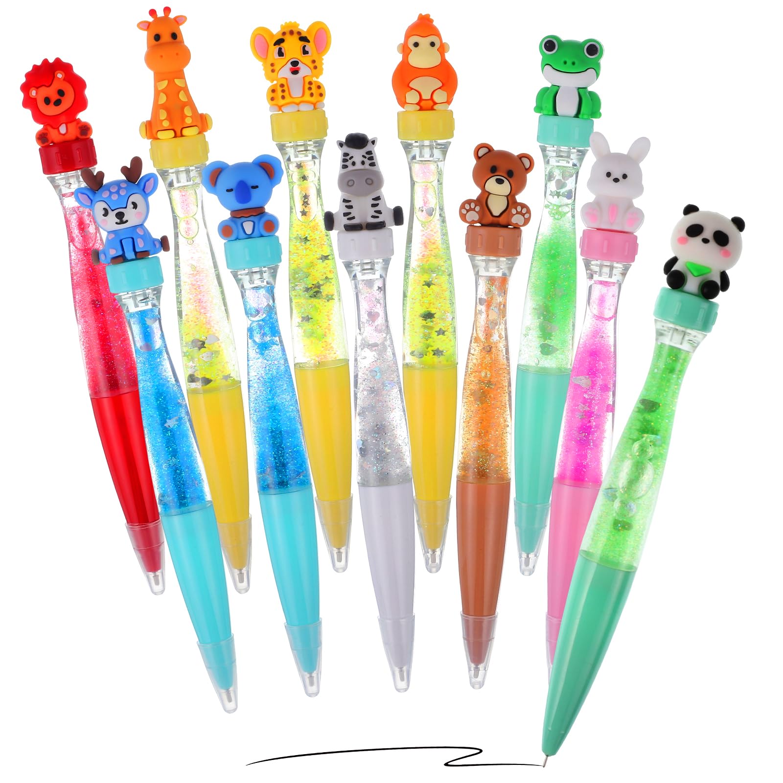 12 Pack Spinner Pens, Gel Pens with Rotating Head Teacher Gifts for Women