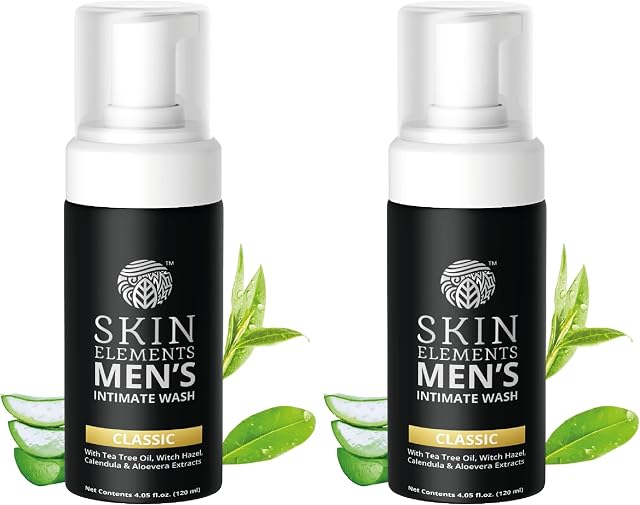 Skin Elements Men's Intimate Wash Combo| Tea Tree Oil | Pack of 2 | 240ml