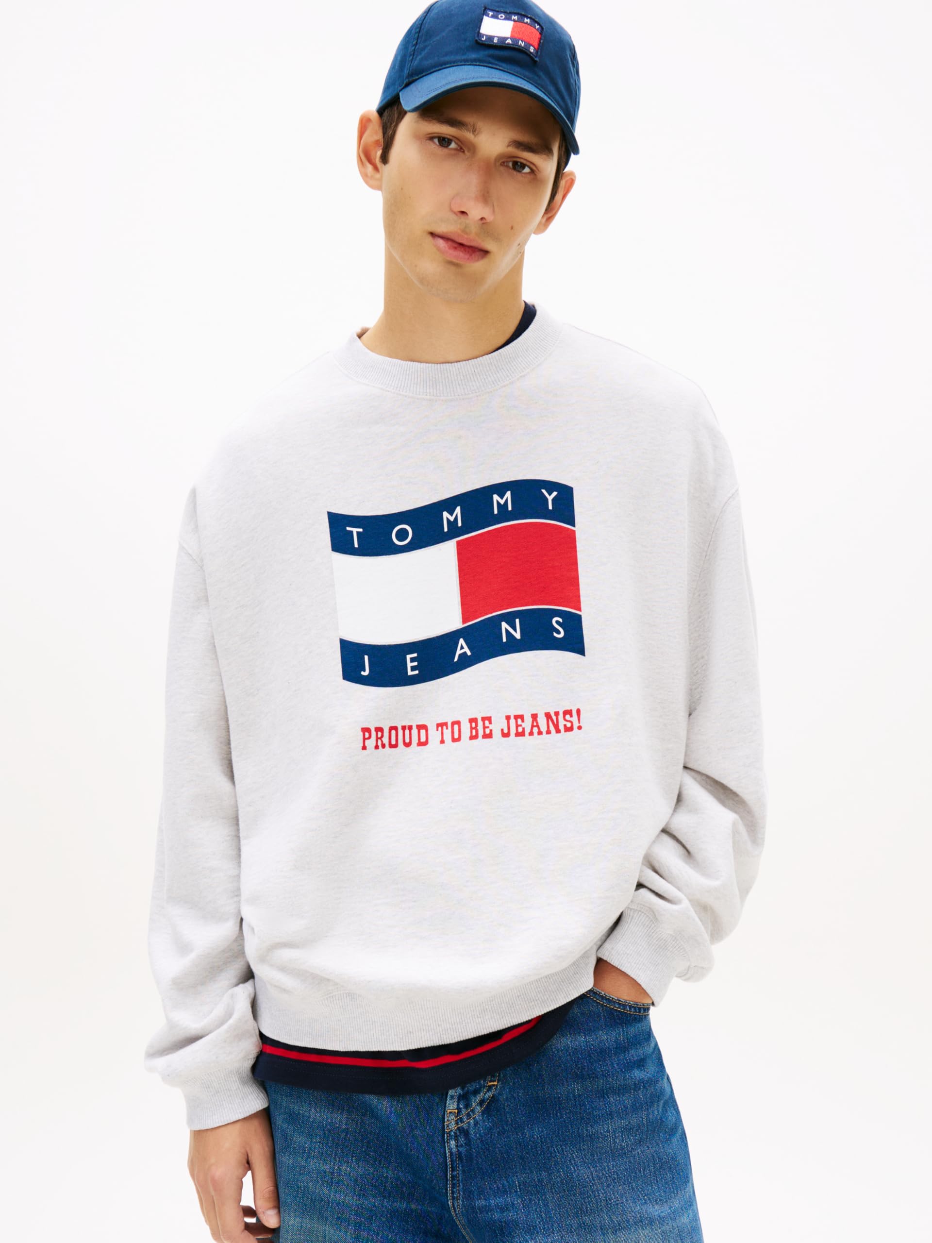 TJM 90S WAVY FLAG CREW EXT Sweatshirt Erkek
