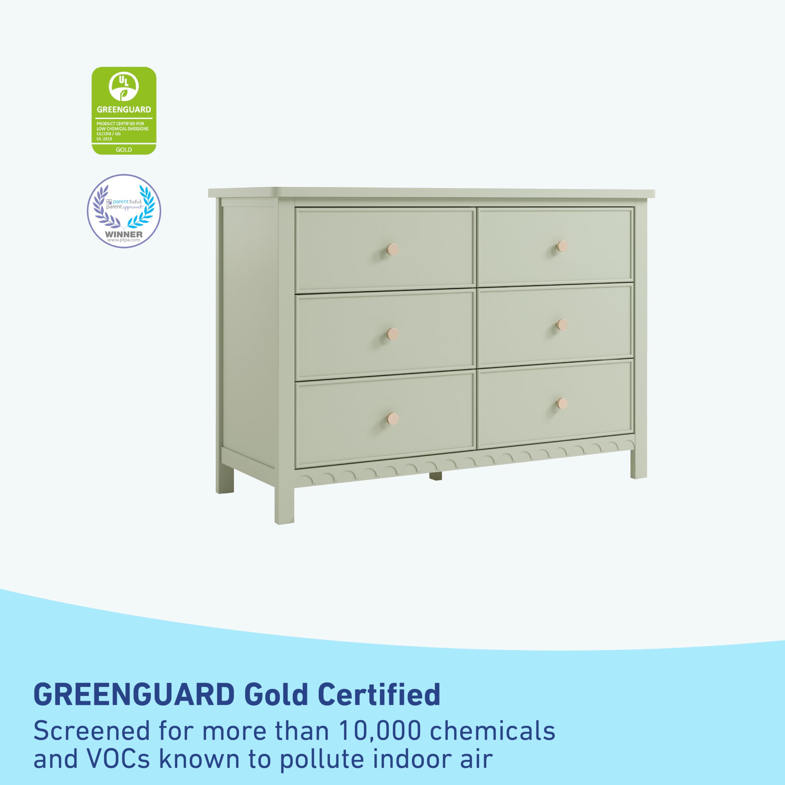 Snapklik.com : Graco Sasha 6 Drawer Dresser (Sage) GREENGUARD Gold Certified, Wood Storage For Nursery Or Kids Room, Safe Interlocking Drawer System & Easy Assembly Snapklik.com : Graco Sasha 6 Drawer Dresser (Sage) GREENGUARD Gold Certified, Wood Storage For Nursery Or Kids Room, Safe Interlocking Drawer System & Easy Assembly
