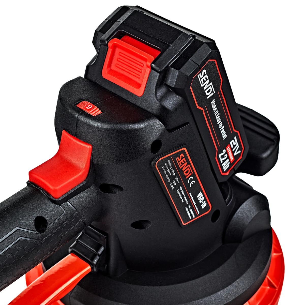 Ventosa vibrante SENDI VSC-18 - Macchina progettata per la vibrazione di piastrelle, gres di diverse dimensioni, 6 livelli di vibrazione e 180 mm di diametro