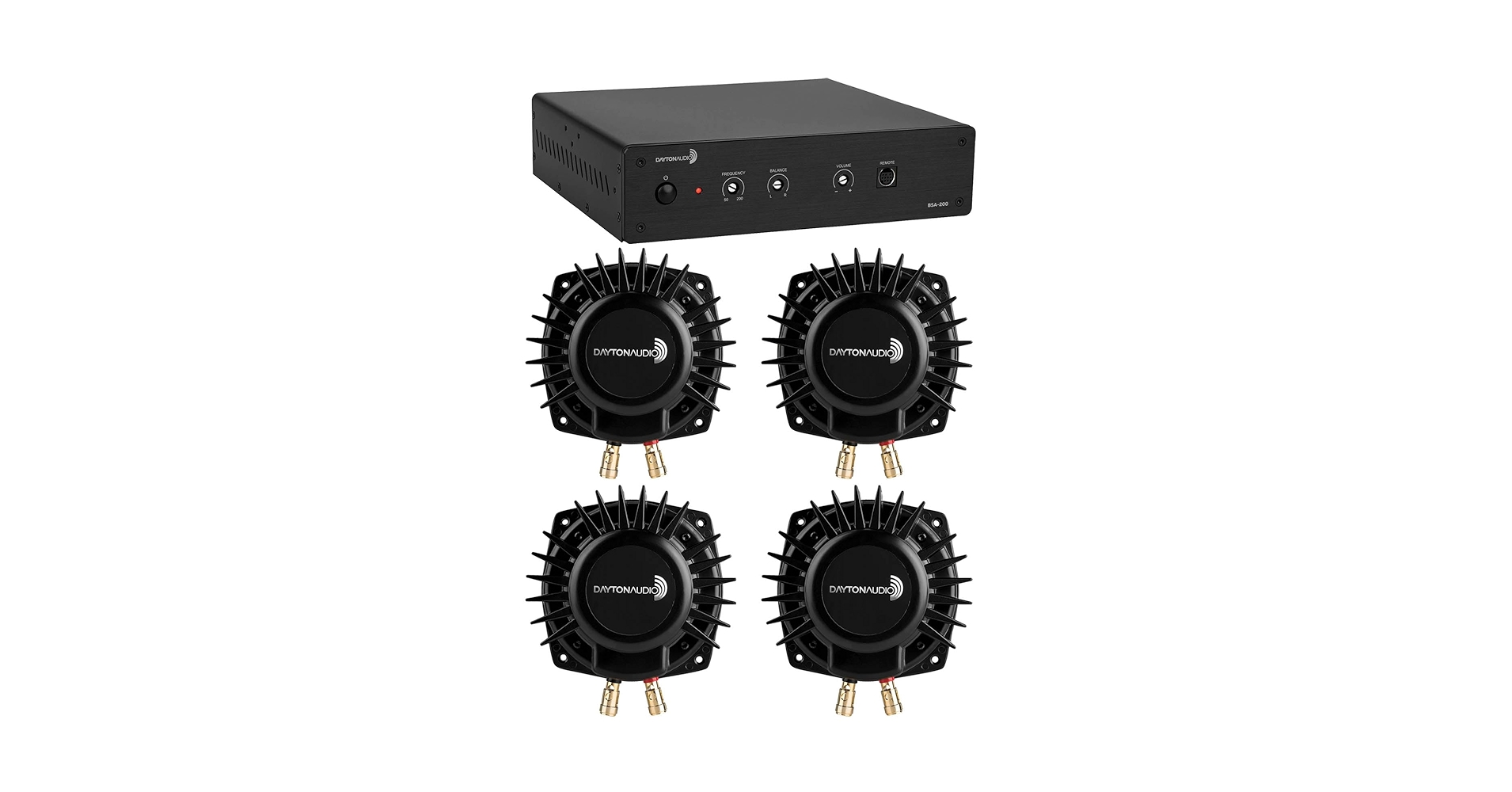 Amazon.com: Dayton Audio BSA-200 Amp with 4 BST-1 Bass