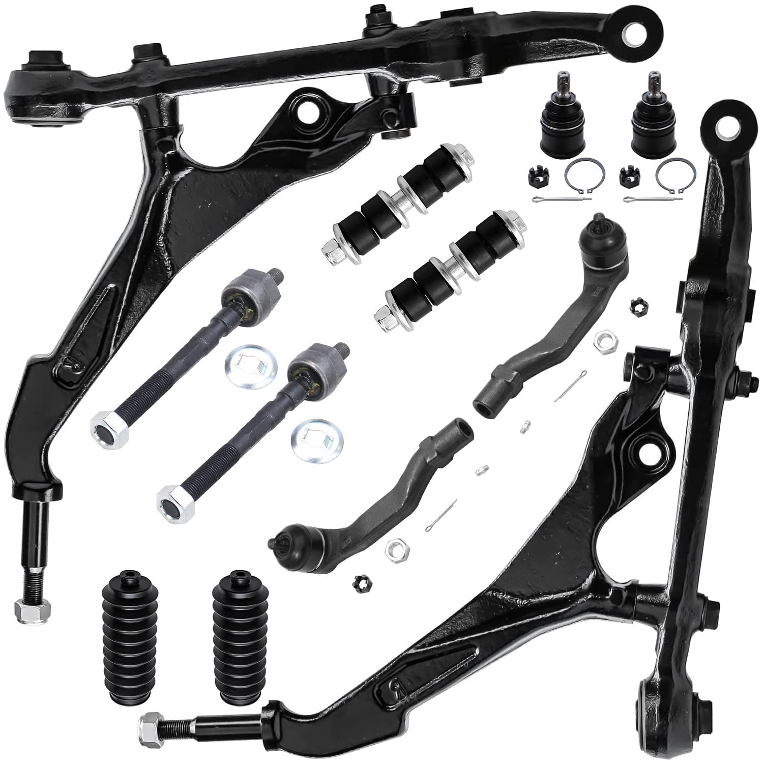 Detroit Axle - 12pc Front End Kit for 1992-1995 Honda Civic, 1993-1997