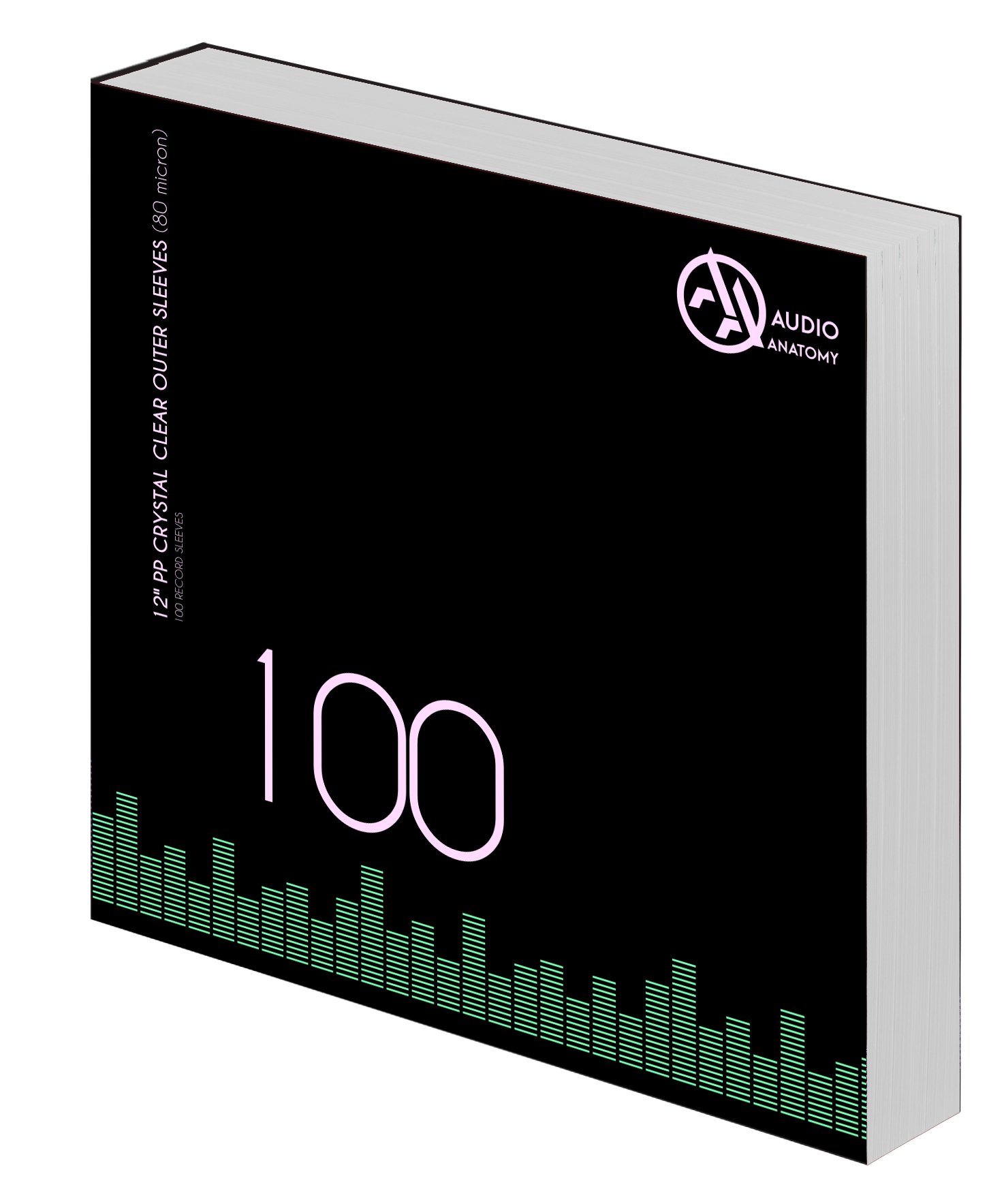 12" Pp Crystal Clear Outer Sleeves 80 Micron