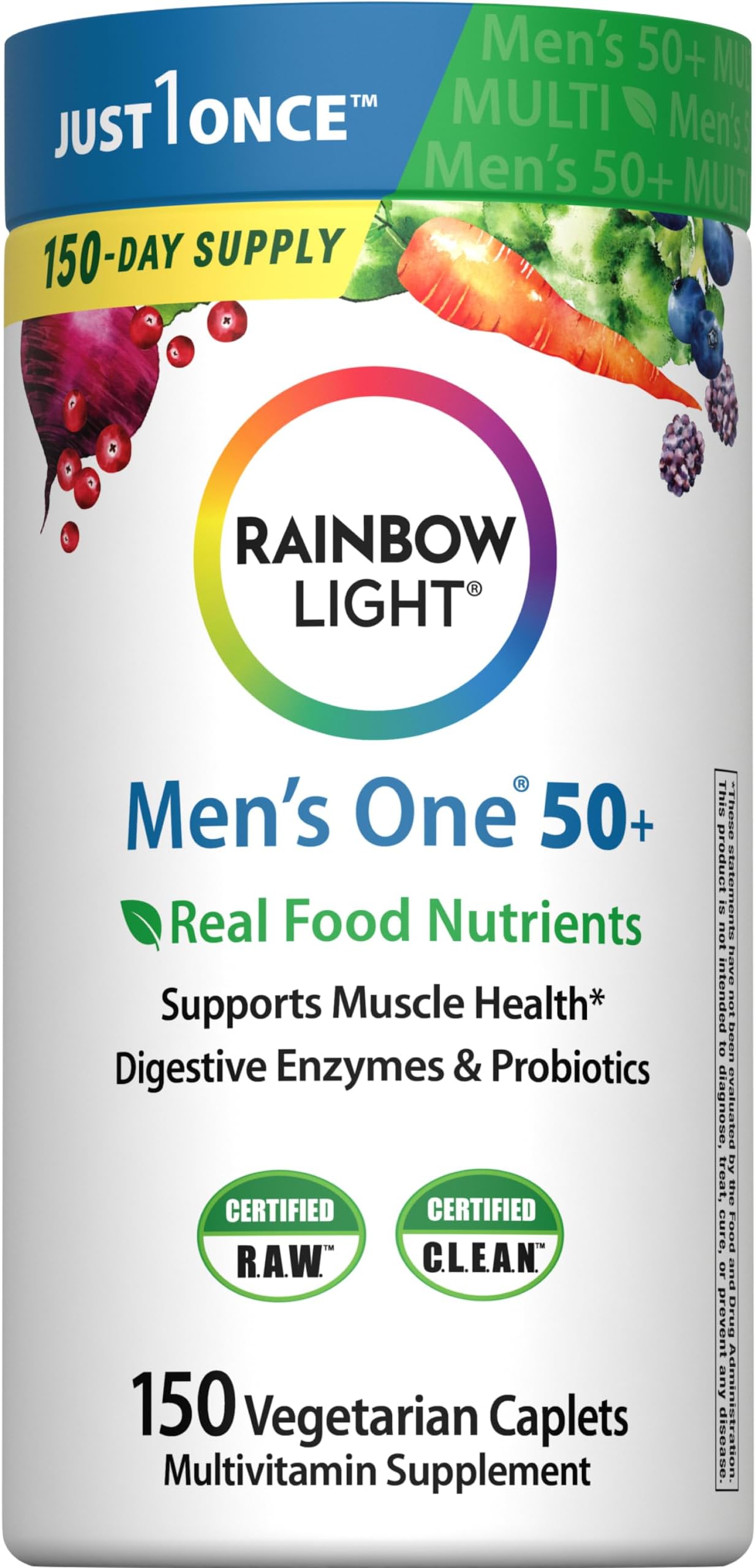 Mens Multivitamin One + for 50 Plus | 150 Caplets
