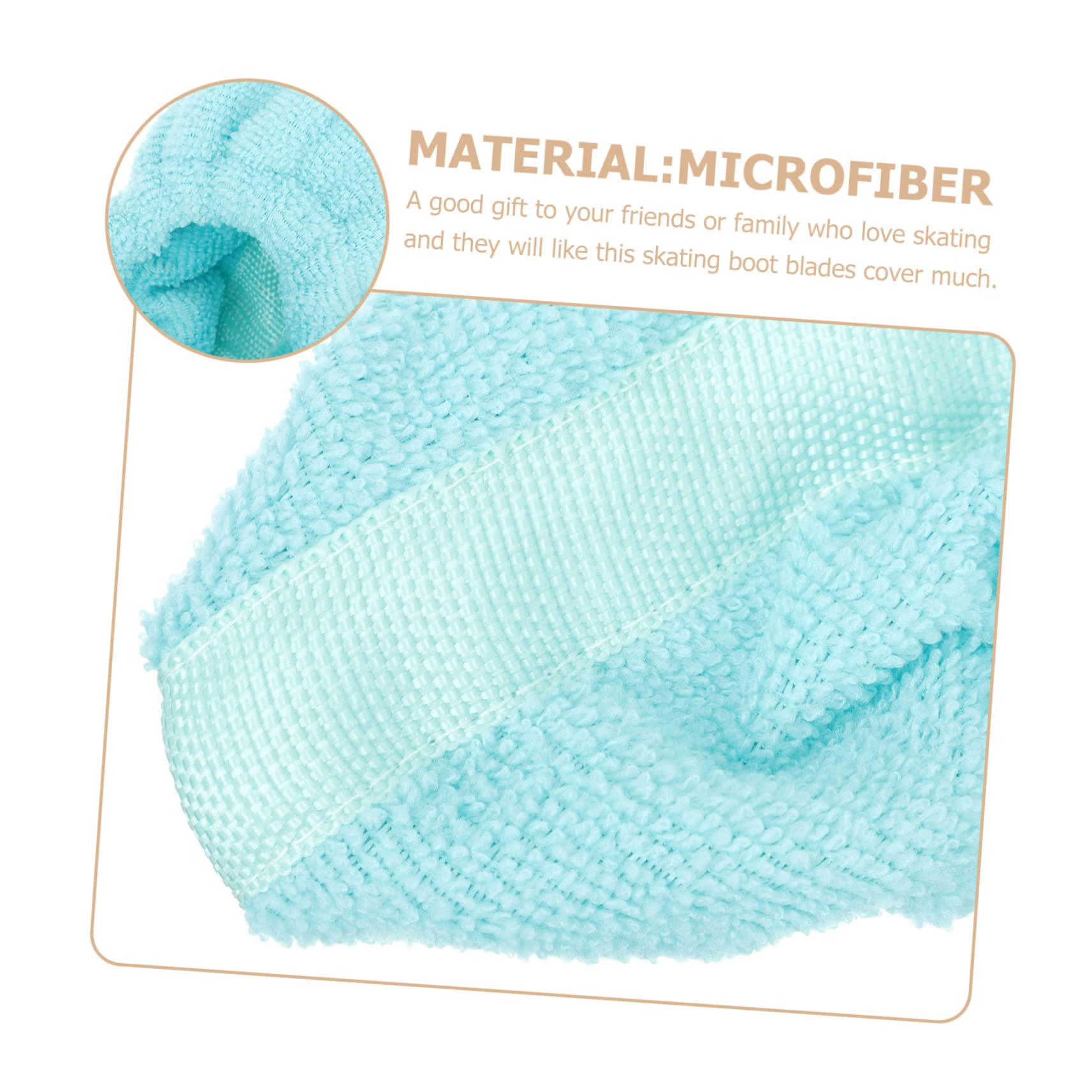 TOYANDONA Coperture per Ghiaccio in Microfibra per Protezione Lama Leggere Assorbenti per Pattinaggio su Ghiaccio Hockey