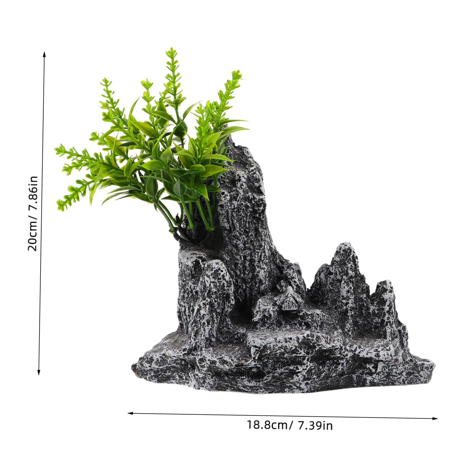 TOPBATHY Decorazione Artificiale Resistente per Paesaggio Subacqueo Miniature Giardino e Statue Decorative Pietra Simulata per Design Compatto e Facile da Installare