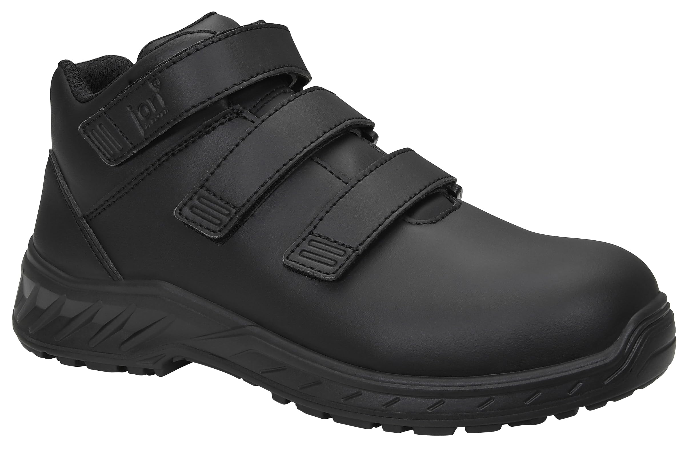 ELTEN jo_CLEAN Strap black Mid ESD S3S | Sicherheitsschuhe für Damen & Herren, Kunststoffkappe, leicht, atmungsaktiv