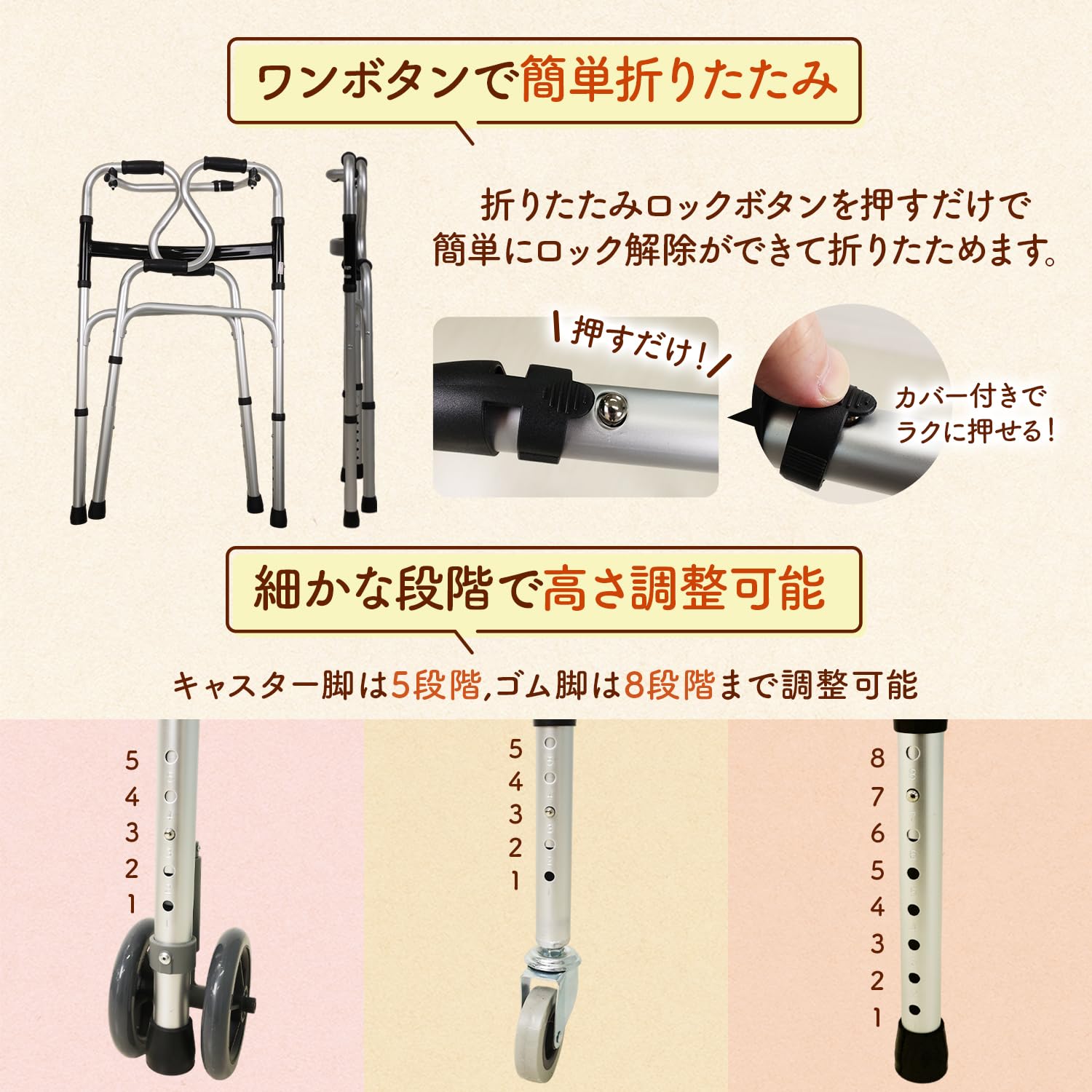 Amazon | [MRG] [看護の専門家監修] 歩行器 高齢者用 シルバーカー室内