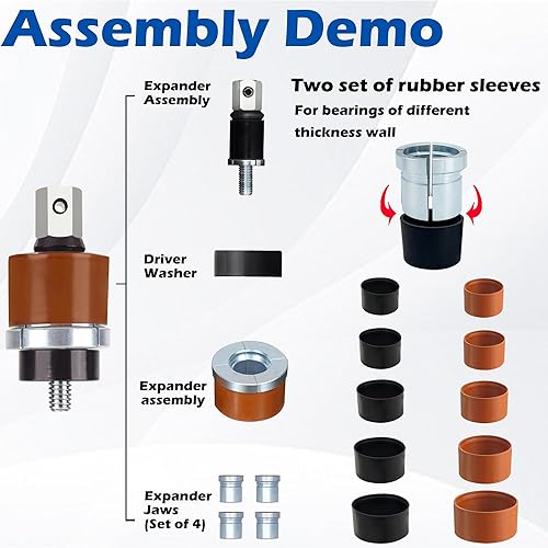 Miniatura 4 de Cam Bearing Install Tool & Engine Cam Bearing Remove Kit Complete Installation & Removal Chevy LS Engine - Covers Most Domestic and Import Vehicles