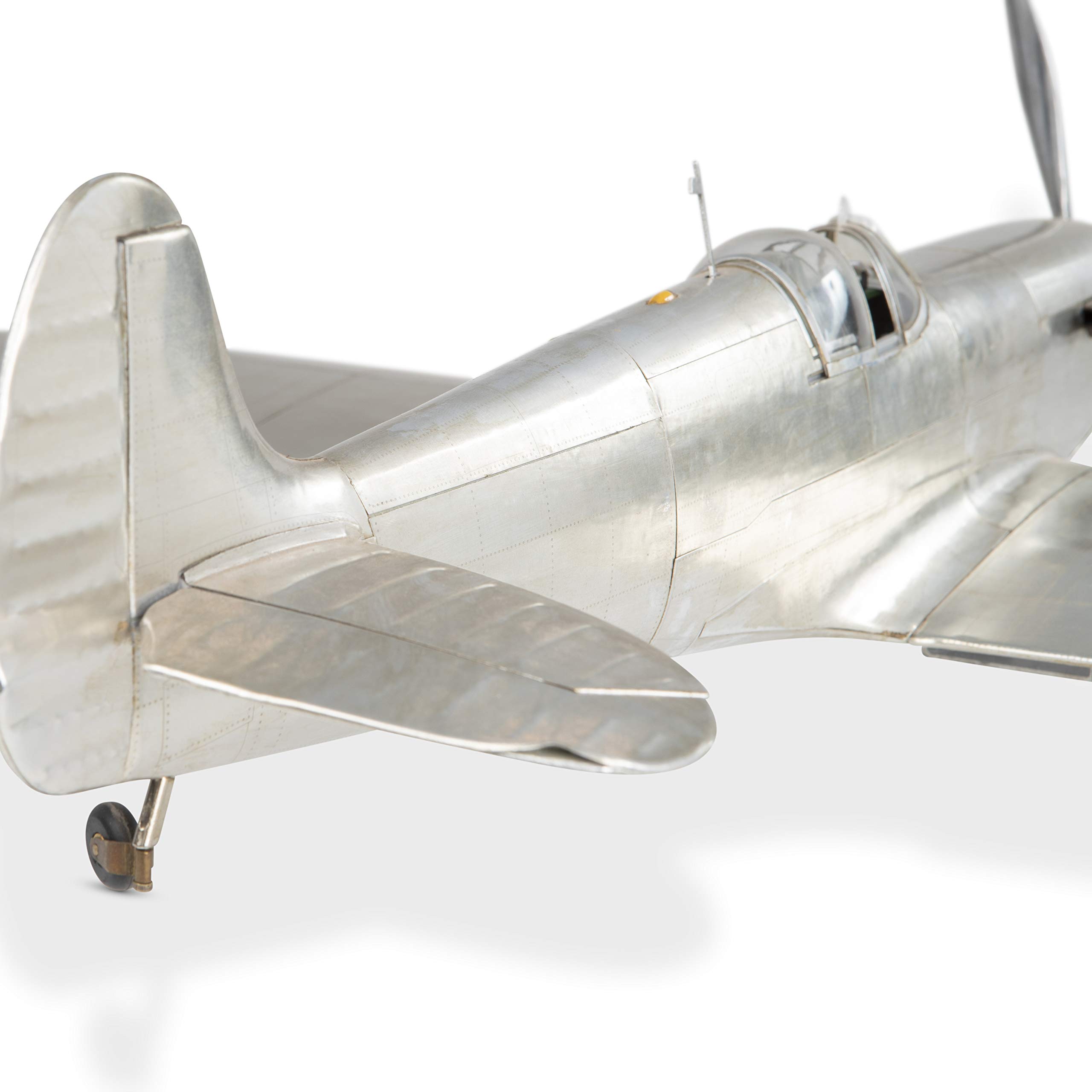 Authentic Models Brillibrum Modellflugzeug Supermarine Spitfire Plus Ständer Detailgetreu Metall Groß Flugzeug Bausatz Indoor Geschenke Geschenkidee