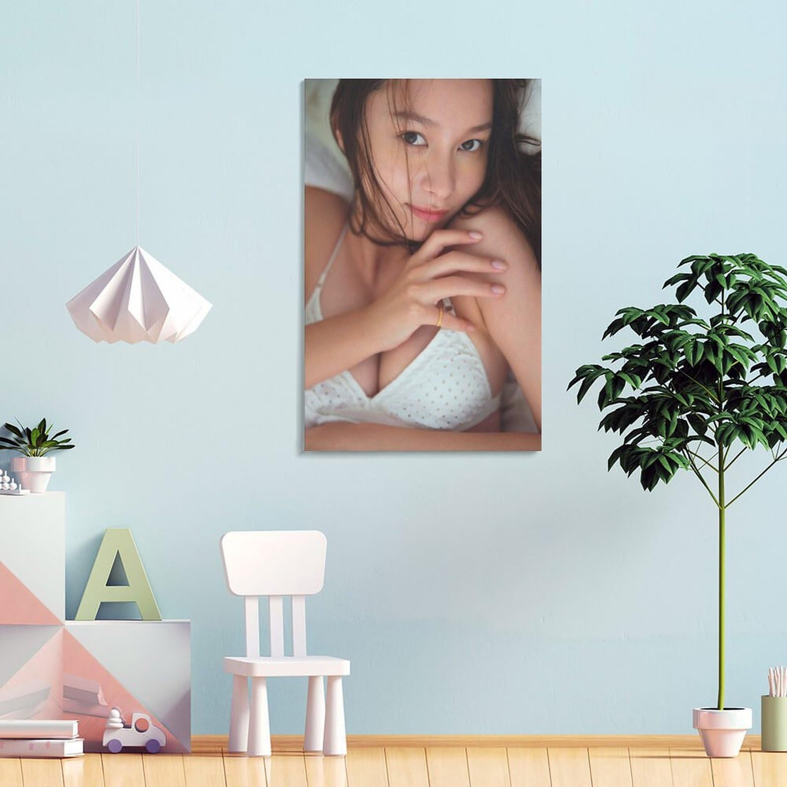 Amazon.co.jp: Niki 丹羽仁希 水着 写真 ポスター 部屋飾り キャンバス