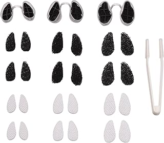 Staright Invisible Nasal Filter Ultra-Breathable Nasal Filters Nasal Filters Nose Plugs for Smells with Mini-HEPA Filters Air Filtration from Dust Smoke Small + Medium + Large Narrow Shape,Black