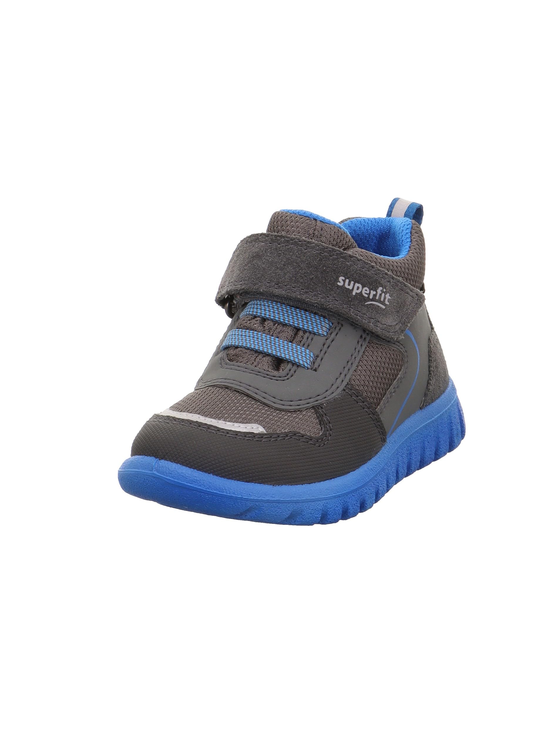 Superfit Boys' Sport7 Mini Trainers, Grey Blue 2000, 5.5 UK Child