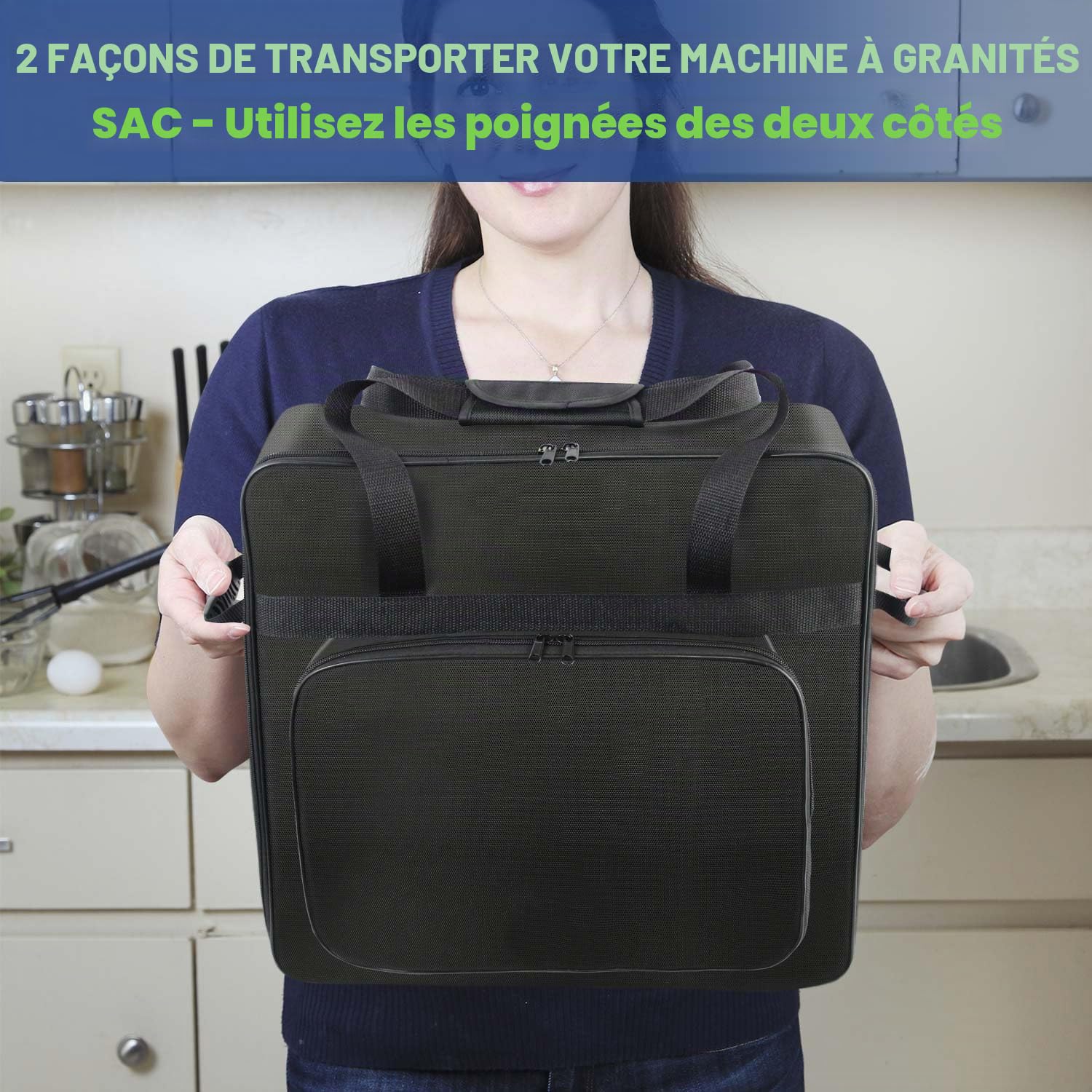 AF-WAN Sac de transport pour machine Ninja SLUSHi FS301EU/FS299/FS301CEU – Boîte portable avec ouverture avant et poche pour accessoires