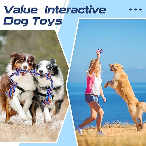 Vista 39 de SHARLOVY Juguetes masticables para perros XL para masticadores agresivos de razas grandes, paquete de 14 juguetes resistentes e indestructibles