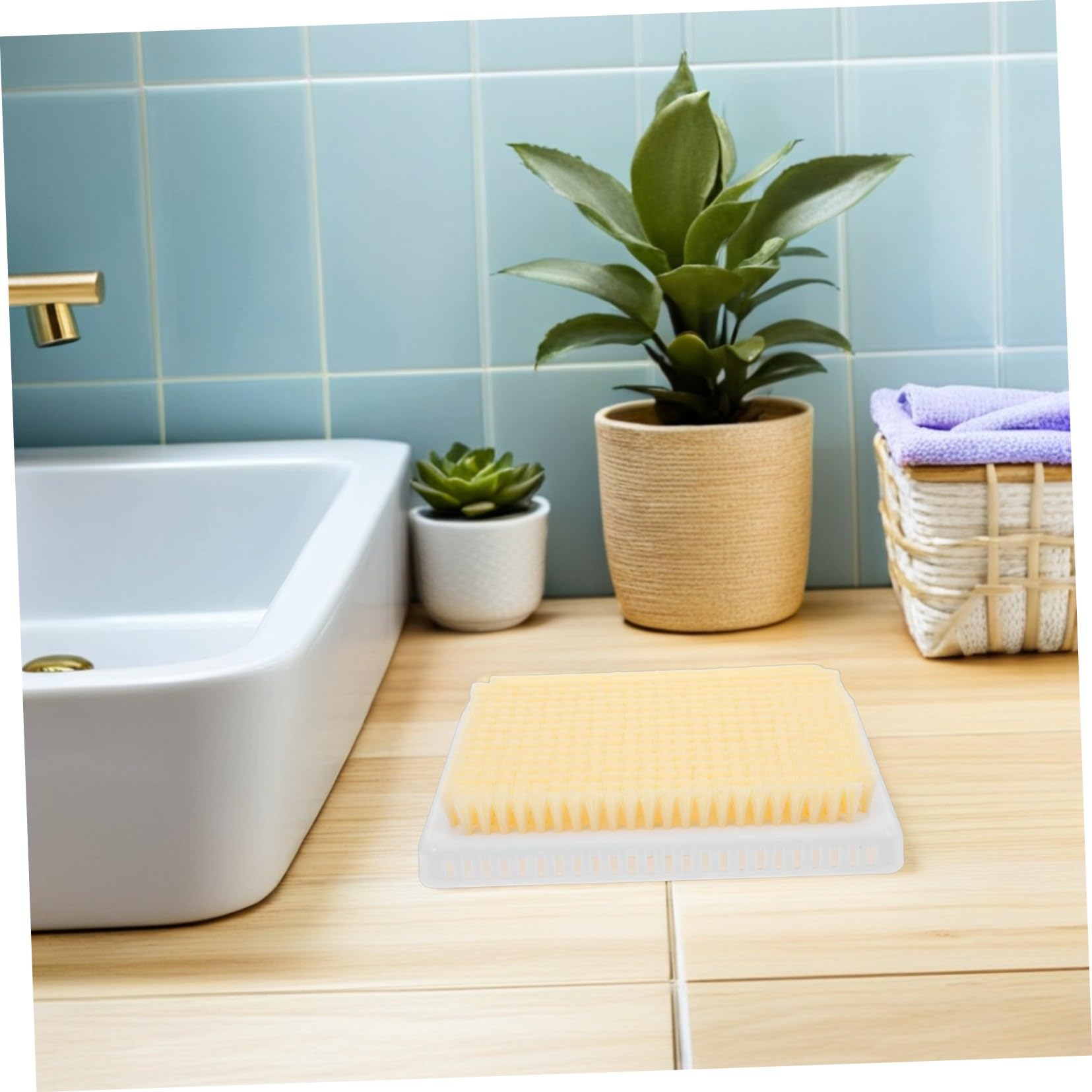 FOMIYES 2 Pezzi Spazzola Esfoliante Da Parete Per Doccia Spugna Esfoliante Da Bagno Da Doccia