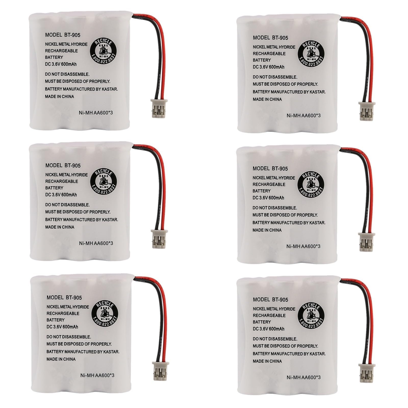 Amazon.com: Kastar 6-Pack Battery Replacement for Panasonic KX
