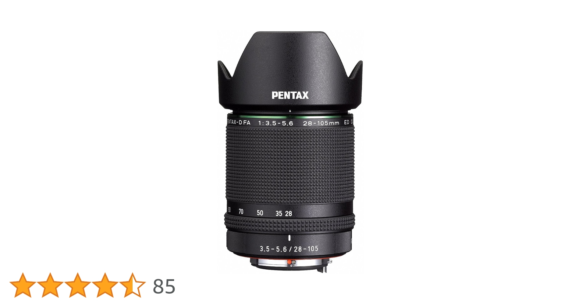 ペンタックス D FA 28-105mm F3.5-5.6ED DC WR Pentax D-FA 28-105mm F3.5-5.6ED DC WR HD Lens (Black