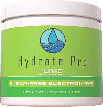 Clinical-Grade Electrolyte Powder | 45 Servings | HSA FSA | 1000mg Sodium Formula | High Sodium Hydration Support | Sugar-Free Lime