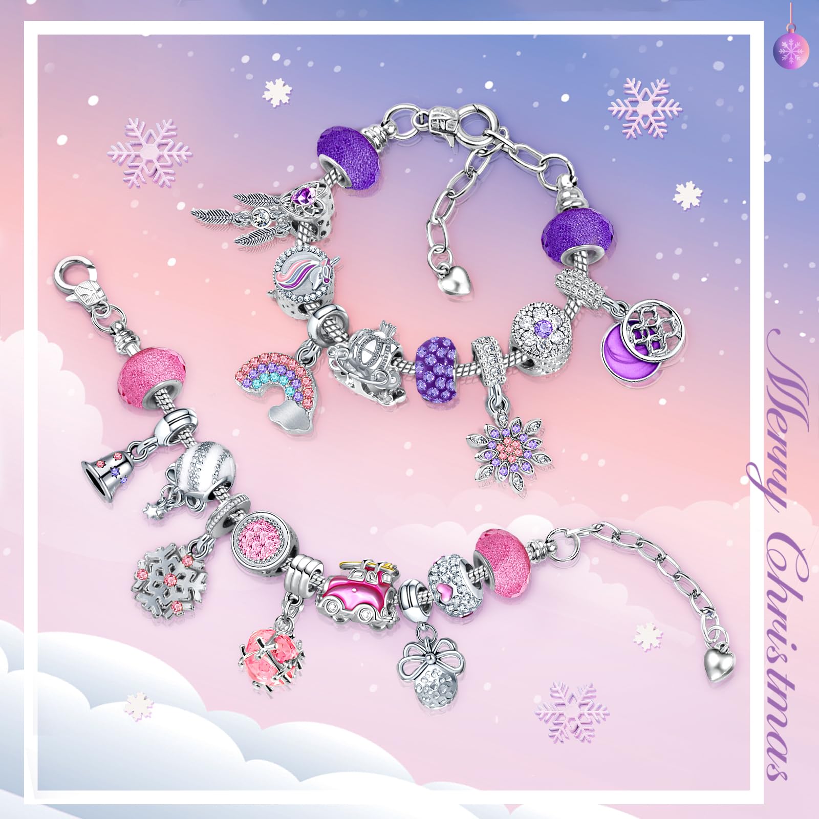 Hymarvo Calendario Avvento 2025 Bambina Gioielli, Calendario Avvento Bracciale Bambini Kinder Fai da Te, Calendari Avvento Braccialetti Collane Regalo Natale Ragazza 5 6 7 8 9 10 11 12 13 Anni