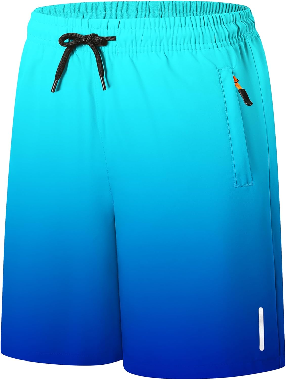 SHOOYING Boys Gradient Athletic Quick Dry Shorts Sets