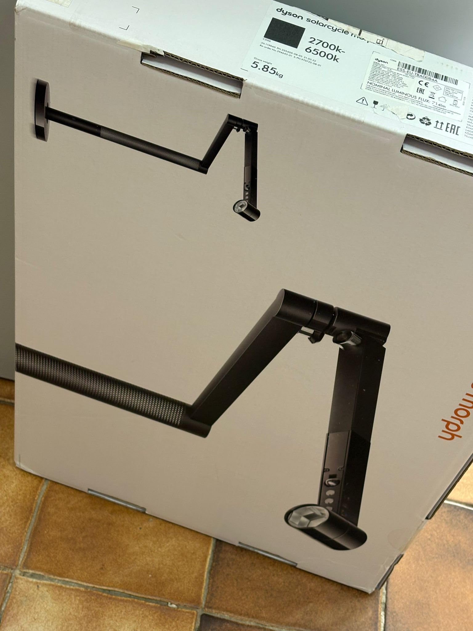 Dyson Solarcycle Morph Desk Lamp (Black) - Intelligently Tracks
