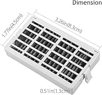 Vista 3 de Paquete de 3 filtros de aire W10311524 para refrigerador Whirlpool