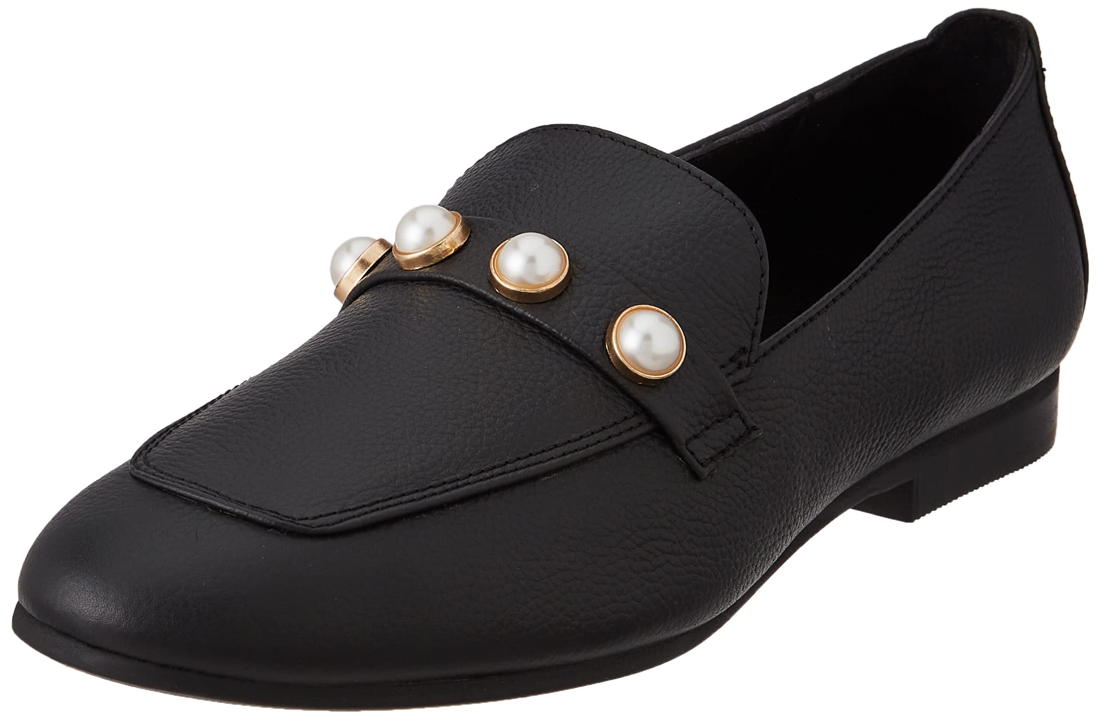 GIOSEPPO Goetzingen, Women's Flat Loafer, Black/White, 8.5 UK