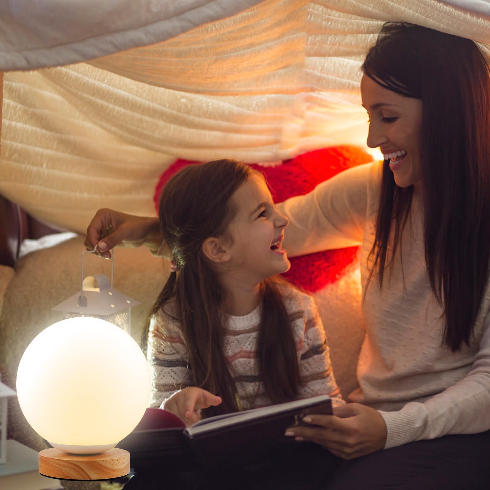 BORDEAG Lampada diurna per terapia, senza raggi UV, 10000 Lux, simulazione di luce diurna, luce solare con telecomando, 3 temperature di colore, luminosità regolabile e timer per casa, ufficio (palla)