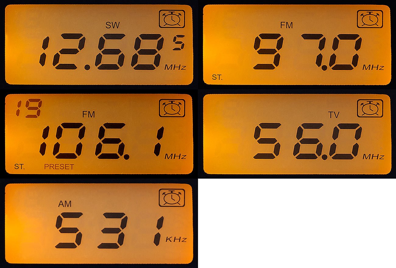 auvisio Radios de Cocina - 12-Band-Weltempfänger FM/MW/KW, mit Wecker & Sleeptimer