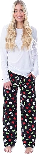 Miniatura 2 de Disney The Nightmare Before Christmas - Pantalones de pijama para mujer con cierre de choque y barril, talla grande, Multi colorido